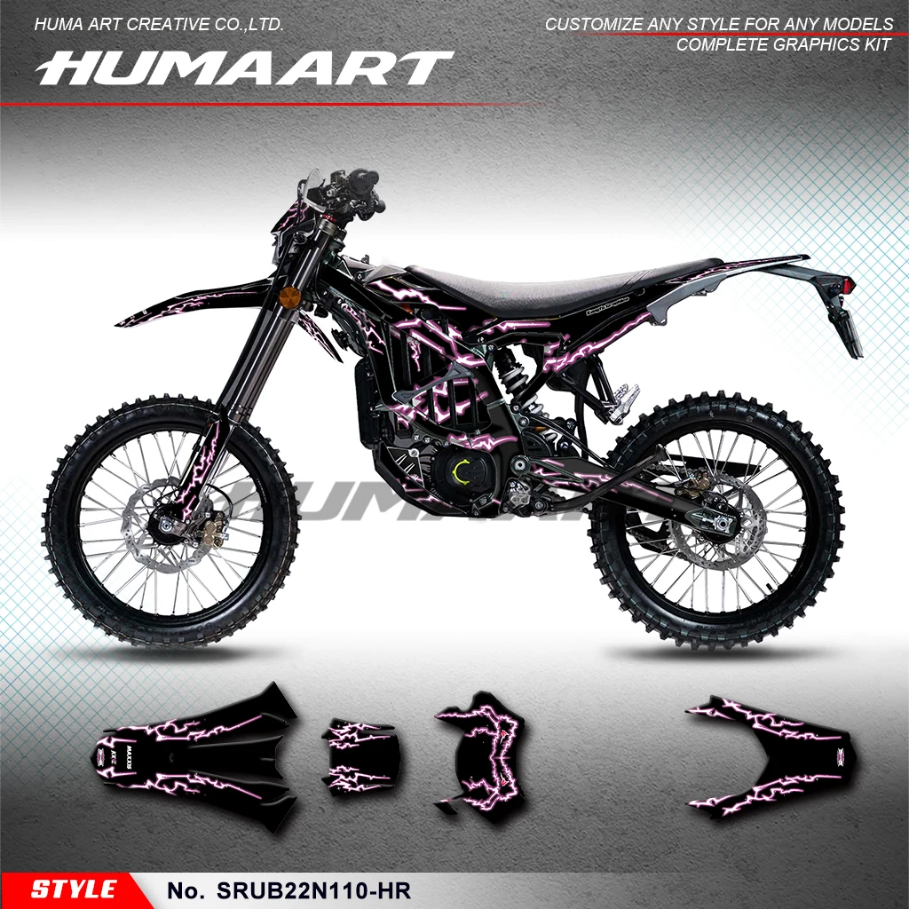 ملصق سباق ورقة رسومات HUMAART للدراجة الترابية الكهربائية ULTRA BEE R، إعادة بناء، SRUB22N110-HR