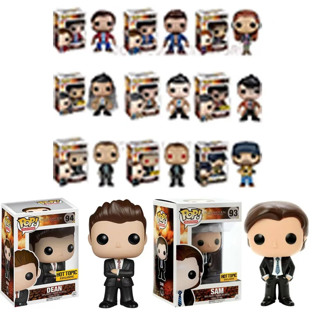 فانكو بوب خارق سام # 93 دين # 94 كاستيل # 95 تشارلي كراولي بوبي سينجر ألعاب شخصيات الحركة POP-SPN دمية فينيل هدية للأطفال