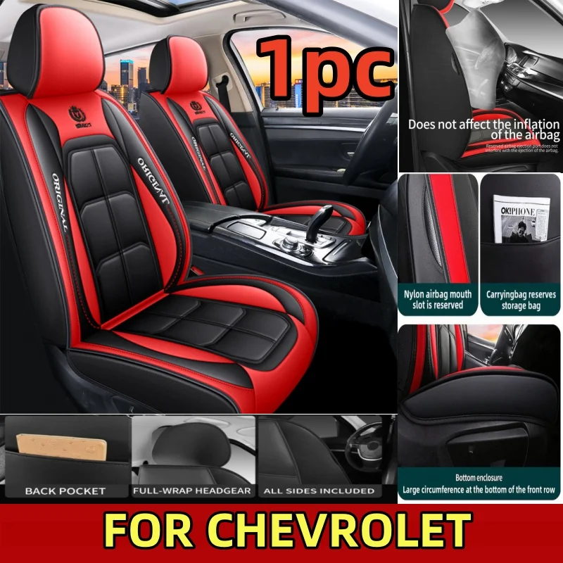 

FOR CHEVROLET car seat covers front single-seat PU leather, soft and comfortable, waterproof and wear-resistant