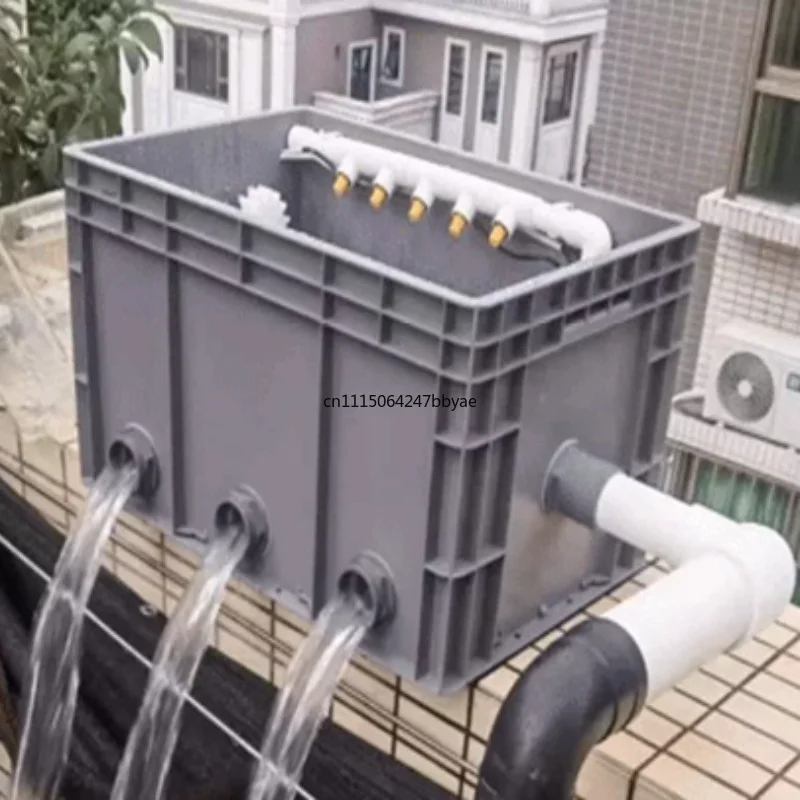 For Koi Pond Micro Drum Filter Biological Filtration Equipment Fish Pond Water Treatment Microfiltration Machine
