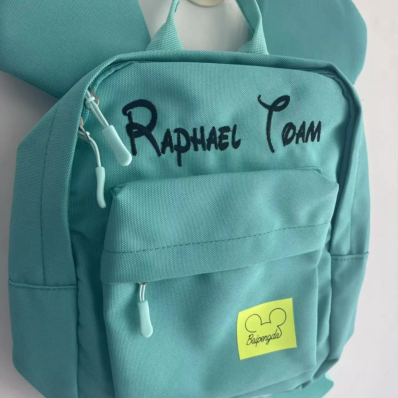 Custom Baby Traveling Bag Candy Color Personalized Kindergarten Schoolbag Embroidered Name Cartoon Cute Boys Girls Schoolbag