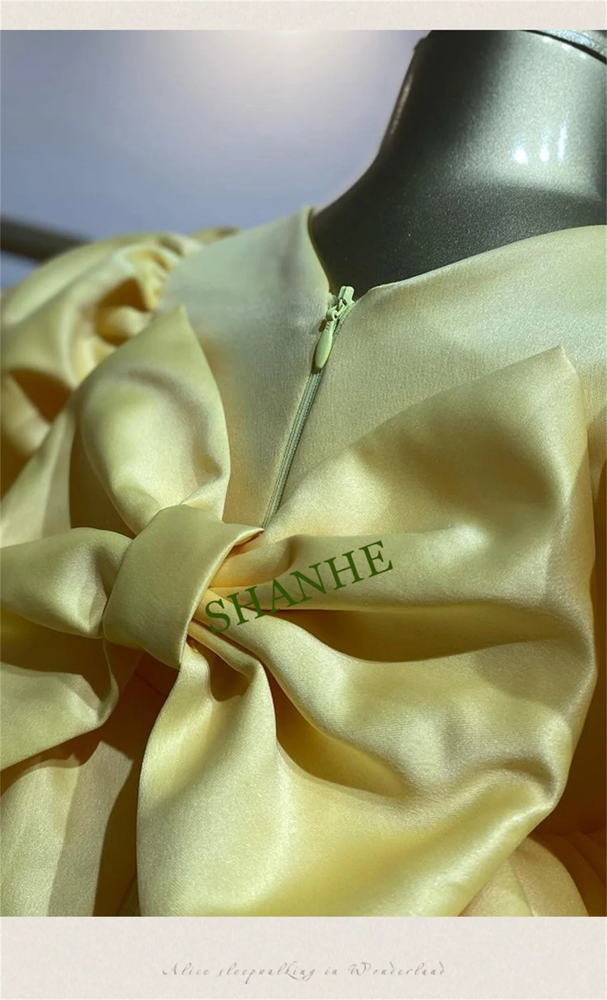 

Пышное желтое атласное платье с цветочным узором для девочек, платье длиной до колена для свадебной вечеринки, с бантом, нарядное балетное платье-пачка на день рождения для малышей