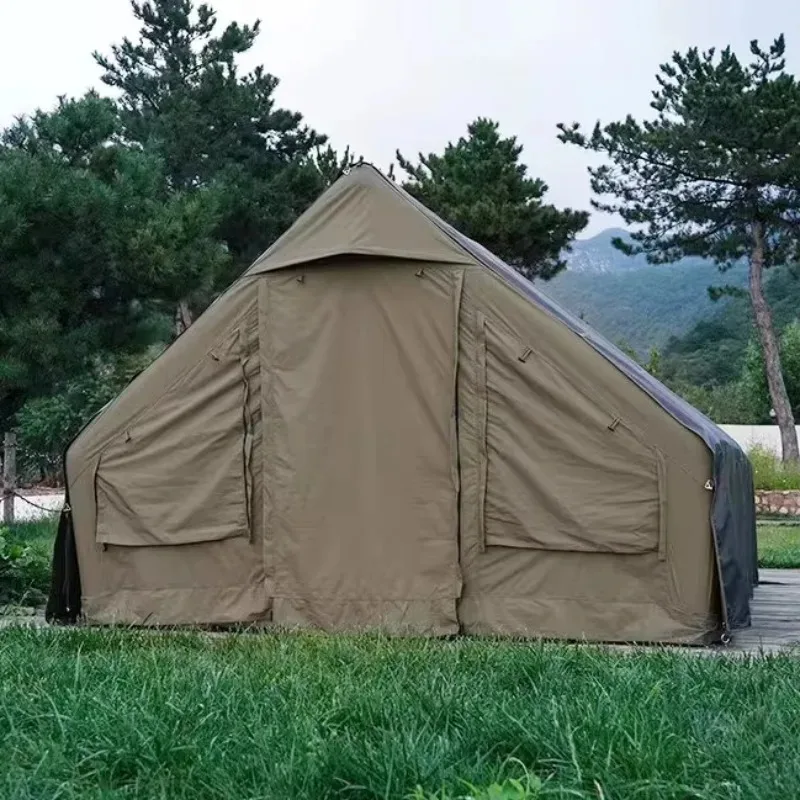 

Лидер продаж с фабрики, горячая распродажа! 12,0 зеленая модульная палатка для отдыха и кемпинга, семейная палатка