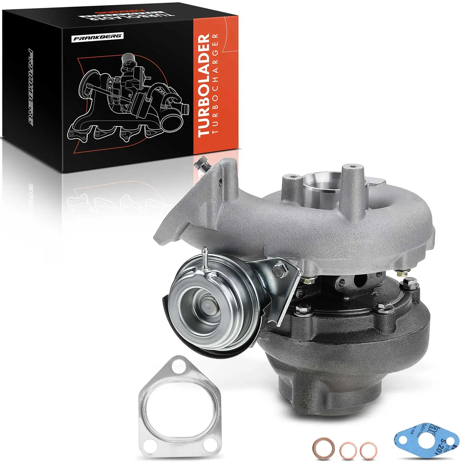 Frankberg 1x Uitlaat turbolader voor BMW X5 E53 3.0L 2003-2006 WG1354843 T914292BL T914292 RB5151272 PRO-06015 PRO-06011 93144