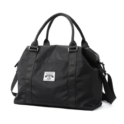 Bolsa de viagem Oxford impermeável masculina, bolsa de ombro casual, duffle na moda, bagagem prática, 2024