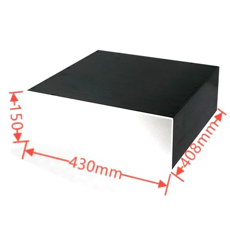 430*408*150 ミリメートル全アルミアンプシャーシエンクロージャプリアンプパワーアンプ Diy オーディオケースシェル