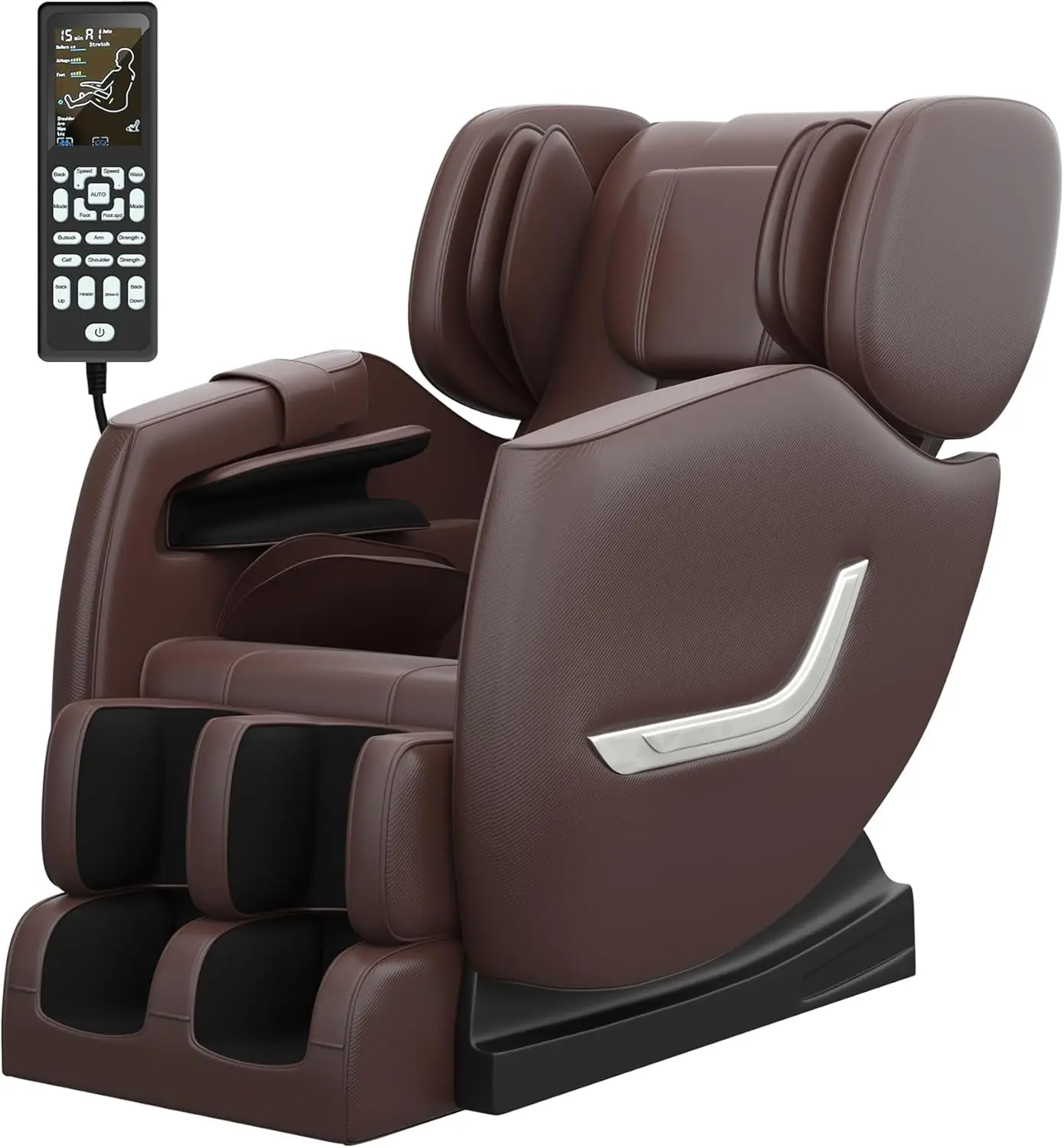 2024   , Full Body Zero Gravity Massage Chair with 8 Fixed Massage Rollers, 6 Auto Modes, Waist Heated, Bluetooth Spe