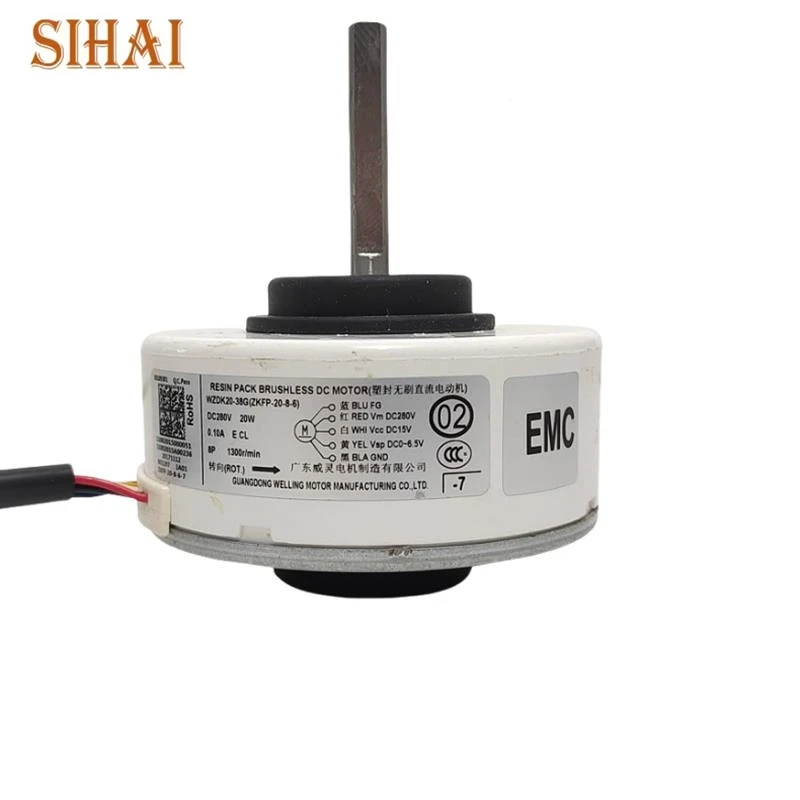 

Новый двигатель вентилятора постоянного тока для внутреннего блока кондиционера Midea WZDK30-38G DC310V 30W 1300 об/мин RD-310-30-8T