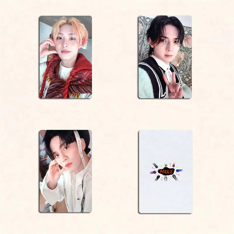 KPOP 8pcs/set ATEEZ Album 4th ATINY MEMBERSHIP KIT LOMO Card Random Card Photo Card Hongjoong Seonghwa Yunho Yeosang Postcard