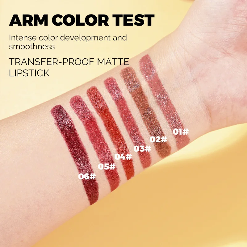 Pointed Lip Liner Matte ลิปสติก Nude สีแดงสีน้ําตาลกํามะหยี่ลิปสติก Waterproof ไม่เหนียวเหนอะหนะ Contouring Tint Lipliner Crayon Lip Makeup