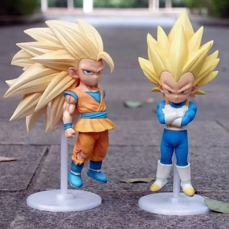 Q Versione Dragon Ball Ssj3 Vegeta Figura 21 cm/ 8.27 pollici Super Saiyan 3 Goku Action Figures Collezione Modello Giocattoli Regali