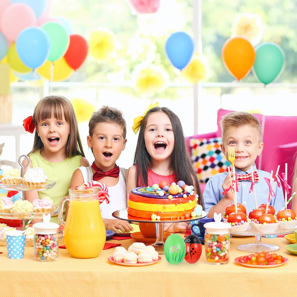 

6Pcs Wooden Easter Eggs Shakers Grabbing Training Gift Bright Colors Durable Ecofriendly Holiday Fun