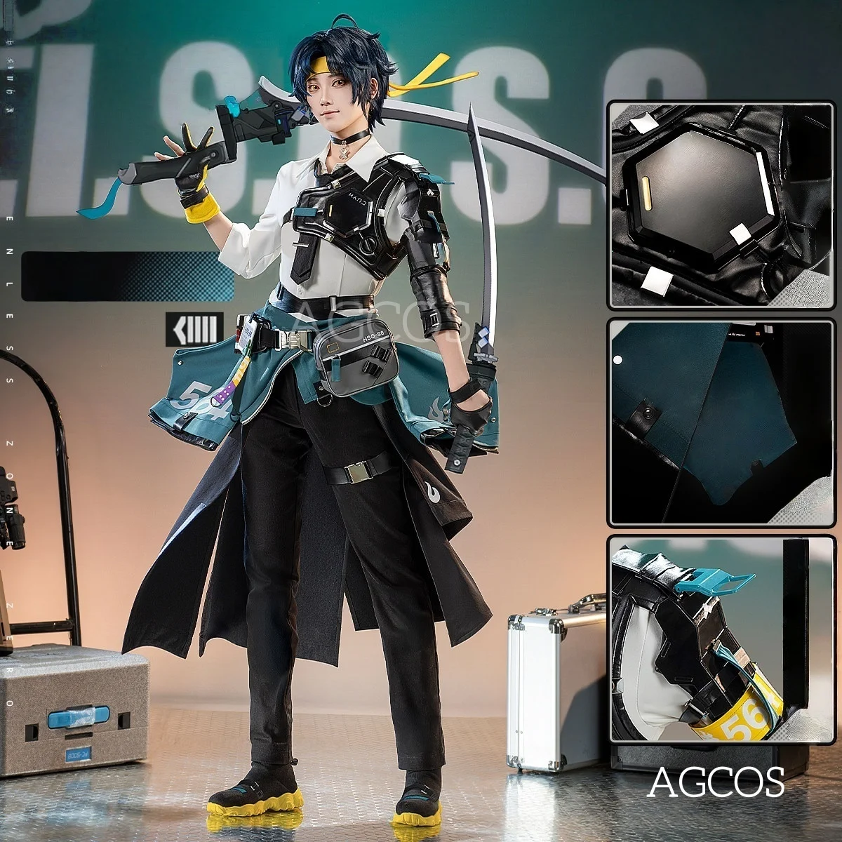 

AGCOS Zenless Zone Zero Asaba Harumasa Cosplay Costume Male Halloween Outfits Game Clothes Costumes Cosplay