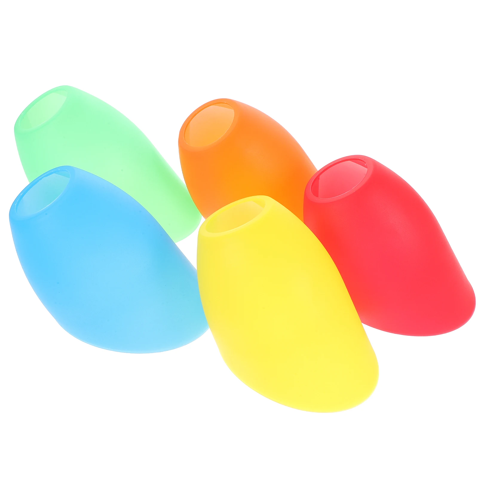 

5Pcs Plastic Lamp Shade Colorful Horseshoe Lampshade Replacement Decorative Lighting Cover Bedroom Living Room