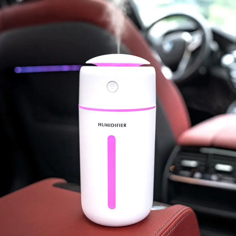 Mini Portable Air Humidifier Ultrasonic Humidifiers Aroma Diffuser Cool Mist Maker Night Lamp Purification Home Car Air Purifier