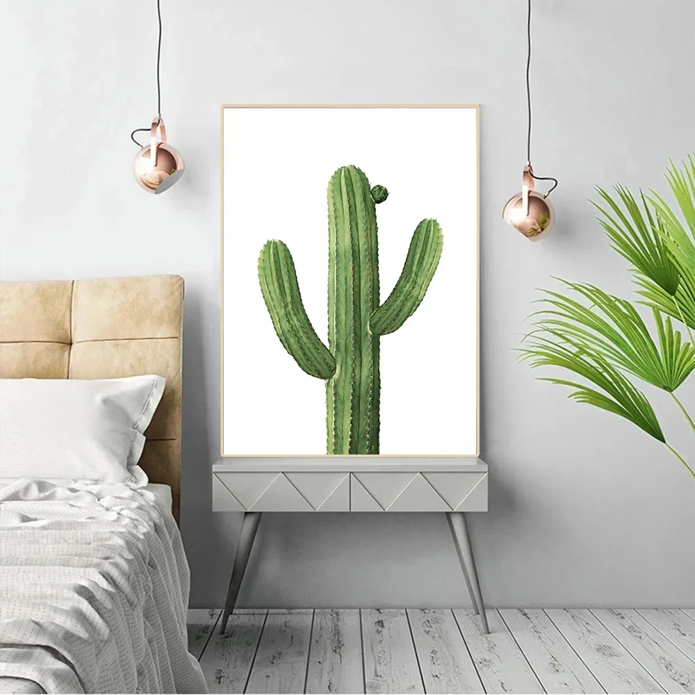 2026 Nordic Minimalist Aesthetics Wall Art Cactus Agave Plant HD on Canvas Poster Print Home Living Room Bedroom Decoration Gift