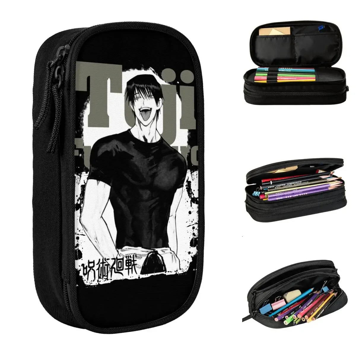 

Toji Fushiguro JJK аниме пенал манга пеналы держатель для ручек детские сумки большой емкости студенты школьные подарки канцелярские принадлежности