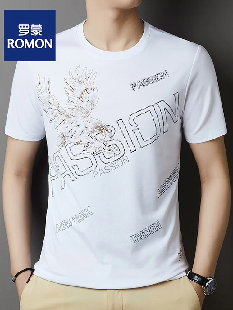 

Мужская летняя одежда Lormen: высококачественная тонкая футболка из ледяного шелка, модная городская одежда...