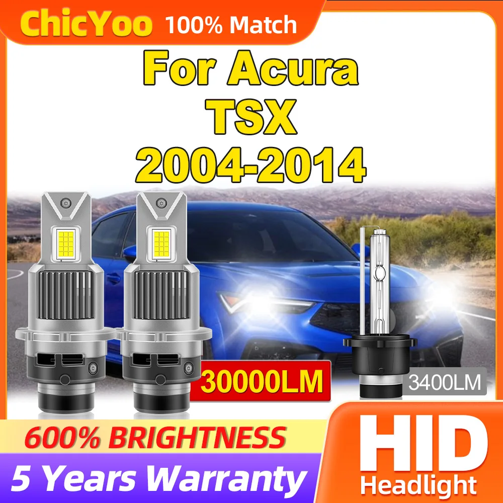 

300W HID Xenon Lights 30000LM Auto Headlamp Bulbs 6000K 12V Xenon Lamps For Acura TSX 2004-2008 2009 2010 2011 2012 2013 2014