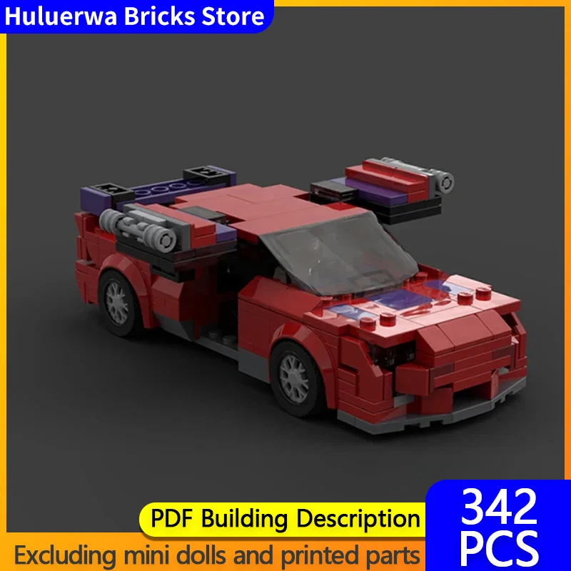 Popular Anime Car Model MOC Building Bricks Masked Special Vehicle Modular Technology Gifts Holiday Assemble Children Toy Suit