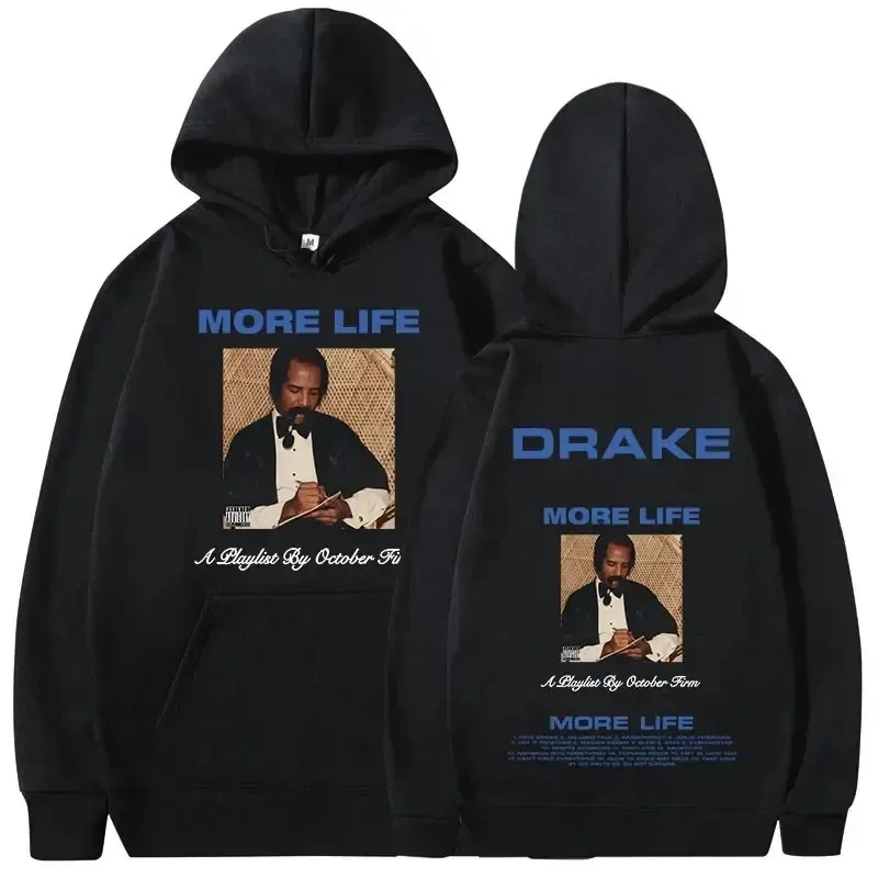 Rapper Drake Musik Album Cover Grafik Hoodies Herrenmode Hip Hop Vintage Sweatshirts AutumnWinter Fleece Warme Pullover Y2k