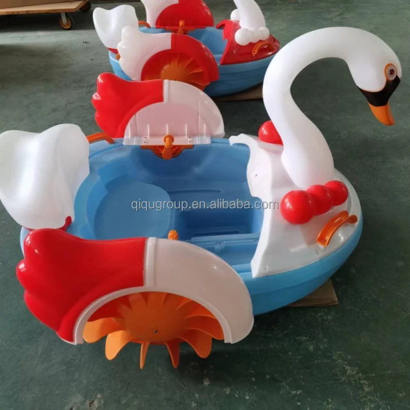 

Kids Electric Hand Paddle Boat Swan Pedal Boat for Water Park