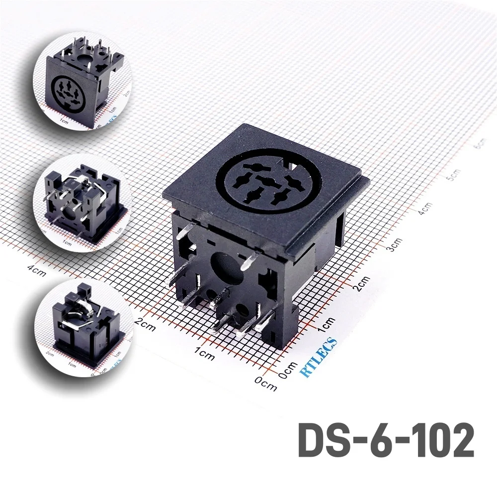 Din Socket 2 3 4 5 6 7 8 Position Female 13 Pin PCB Right Angle Through Holes SDS-J DS Power Jack 2A 110V Circular Receptacle