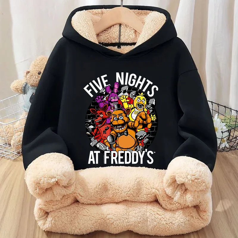 

Костюмы Five Nights At Freddys, толстовка FNAF, очень плотная теплая шерстяная толстовка с капюшоном, повседневная модная одежда для мужчин и женщин, пальто в стиле Харадзюку, подарок