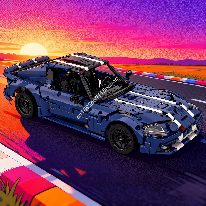 

1430 шт. MOC Dodge Viper GTS Coupe альтернативная сборная модель здания Рождественский подарок блоки игрушки архитектура сборка DIY кирпич дети
