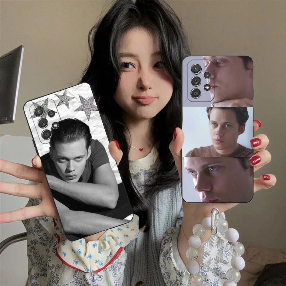 

B-Bill S-Skarsgard Phone Case For Samsung S24,23,22,30,21,10,9,Ultra,Plus,Lite,FE,5G Black Soft Case