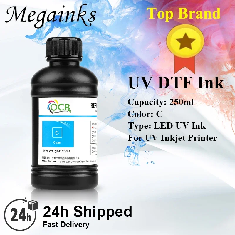 Imagem -03 - Led uv Dtf Tinta para Epson Impressora Jato de Tinta Tintas de Transferência Direta Xp600 Tx800 L800 L805 L1800 1390 Dx5 Dx7 Dx10 250ml 5