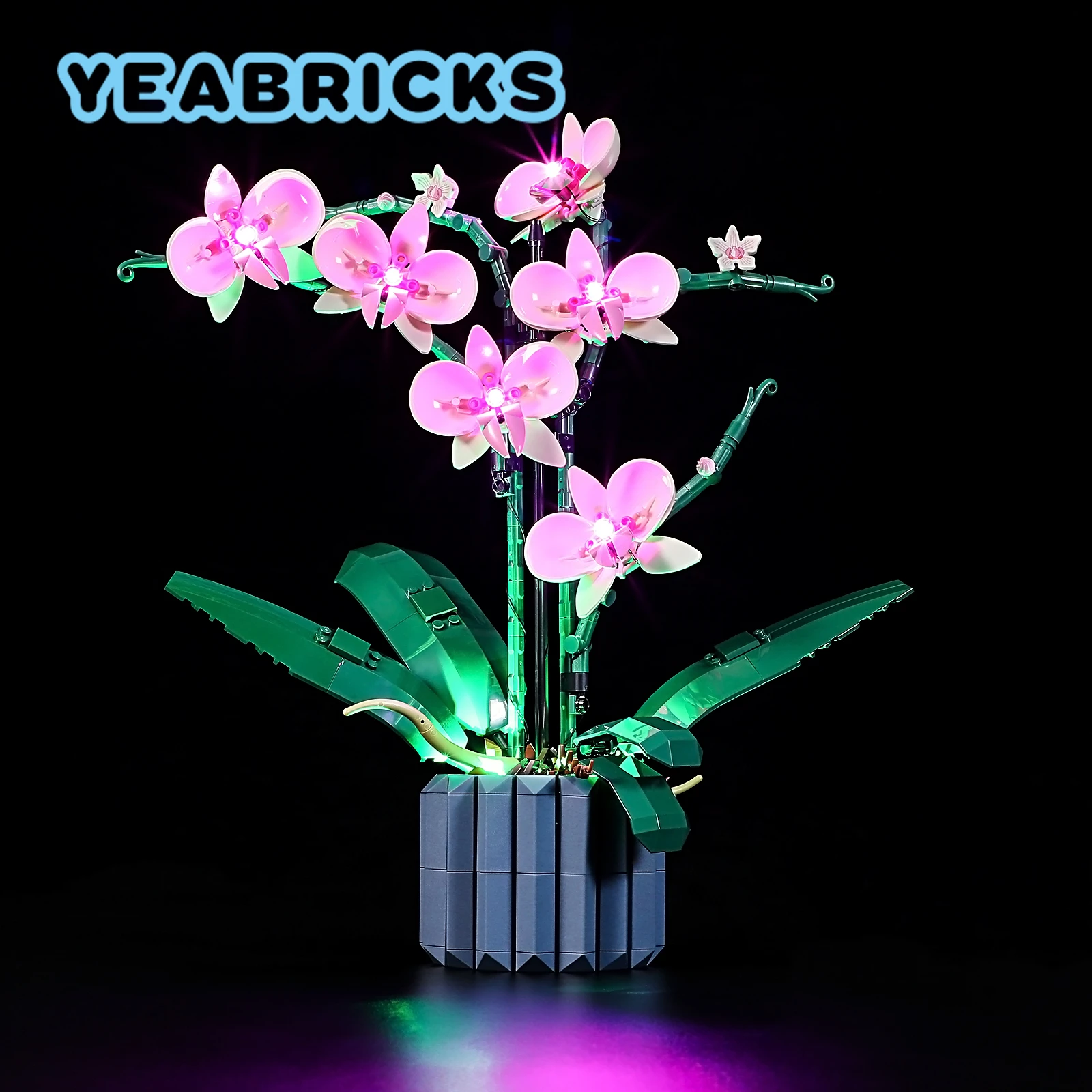 Yeabricks kit de luz led para 10311 orquídea blocos de construção conjunto (para não incluir o modelo) tijolos brinquedos para crianças