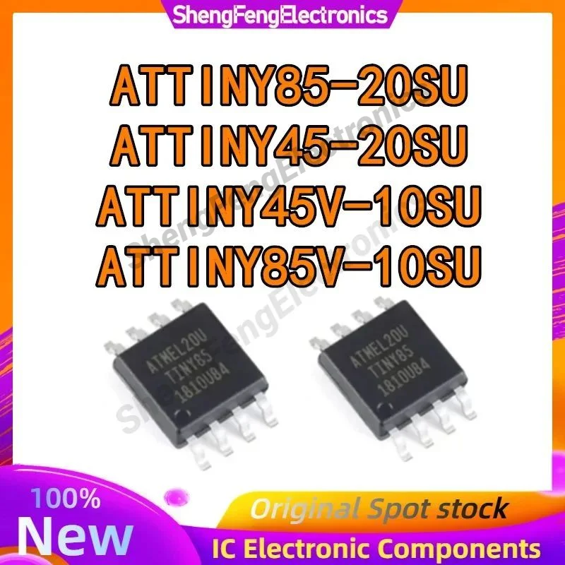 

ATTINY45V-10SU ATTINY45-20SU ATTINY85V-10SU ATTINY85-20SU ATTINY IC MCU SOP8 Chip Microcontroller in stock