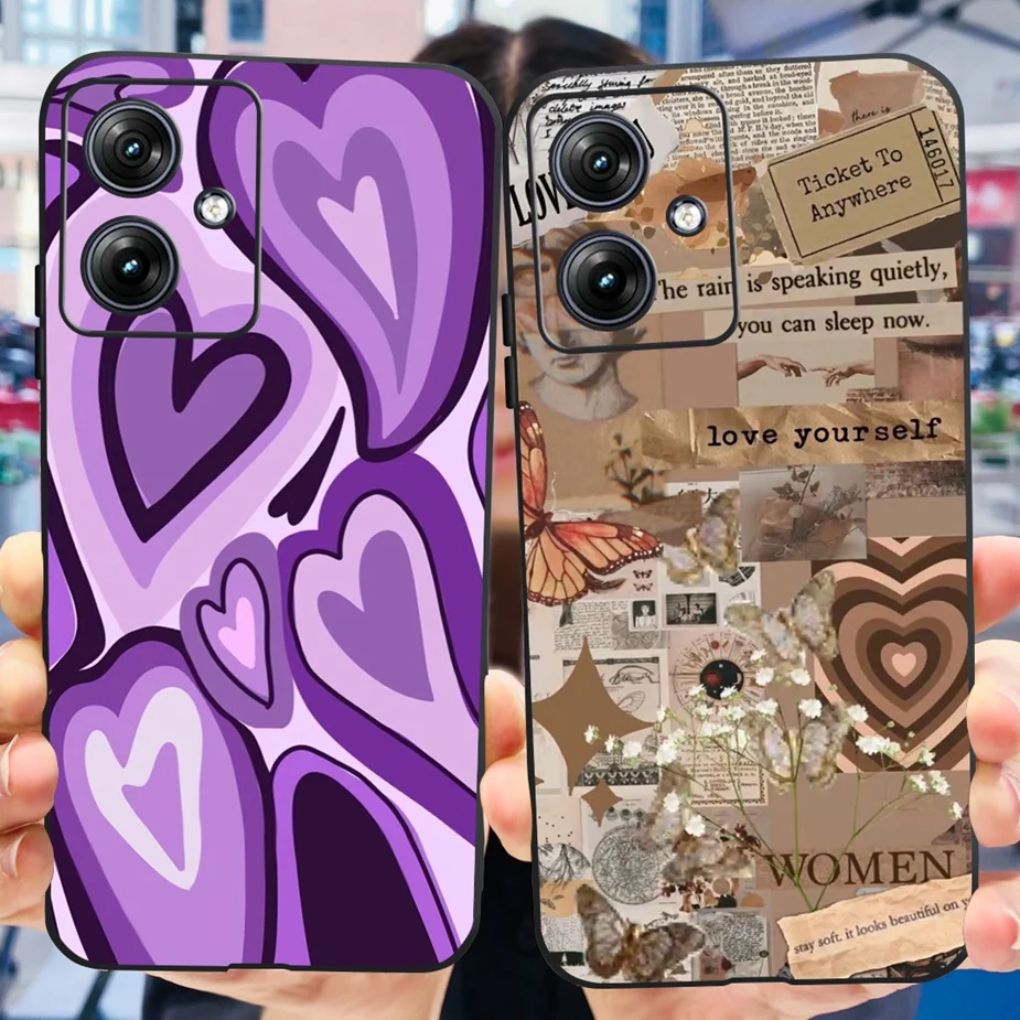 For Motorola Moto G54 Case XT-2343-1 Stylish Popular Painted Shell Soft Silicone Phone Case For Moto G54 G 54 MotoG54 Back Cover