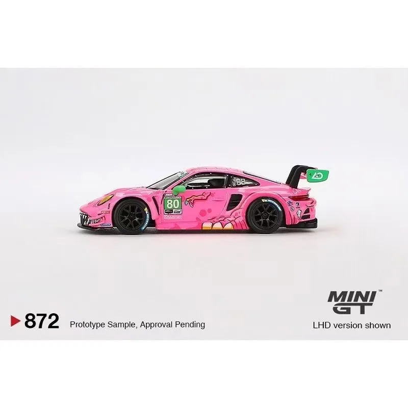 MINIGT 1:64 Porsche 911 GT3 R 872 Pink Dinosaur Nissan GT- r NISMO GT3 Lamborghini Contas Acura Alloy Car Model Collection - Image 3