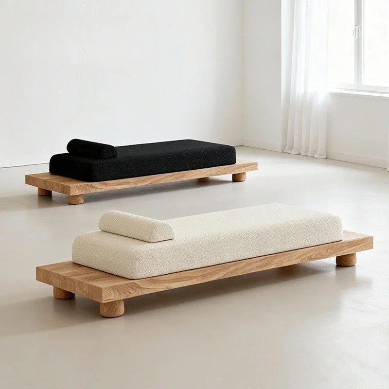 medieval solid wood bench, hotel room bedside bench, entrance entrance bench