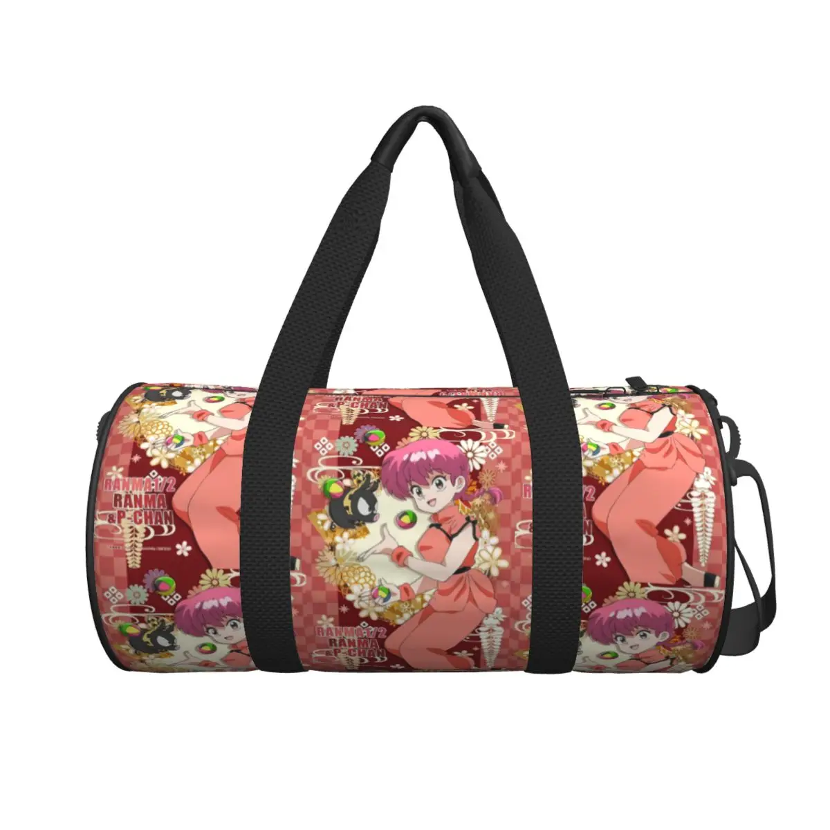 

Ranma 1/2 Saotome Pig Girls Large Duffle Gym Bag Waterproof Duffle Travel Bags Handbags Fitness bag