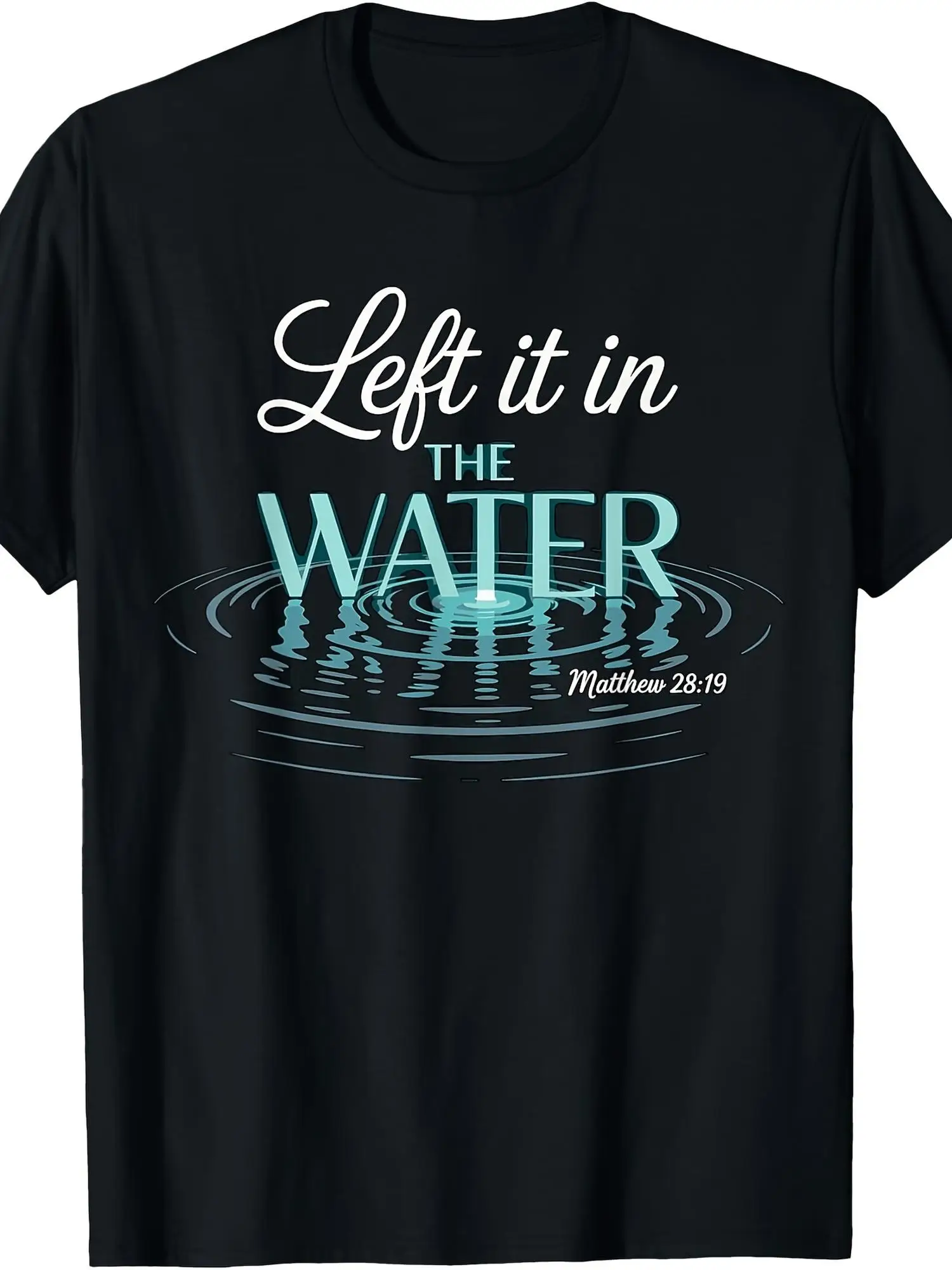 Men's Casual T-Shirt with Printed Short Sleeves, Crew Neck, Pure Knit Fabric with Slight Stretch, Summer Wear Details