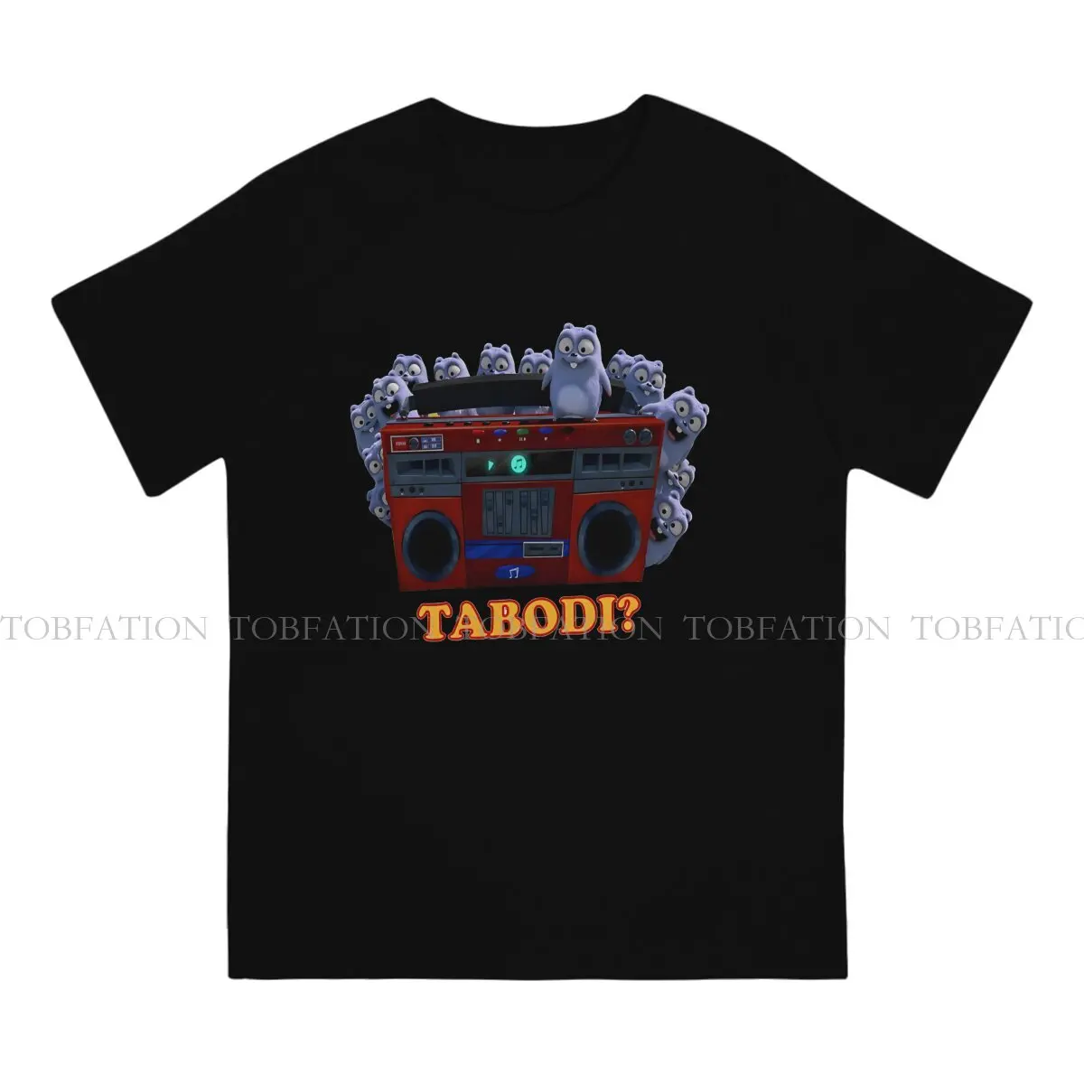 Grizzy And The Lemmings TShirt for Men Lemmings Tabodi Soft Leisure Sweatshirts T Shirt 100% Cotton Trendy Fluffy