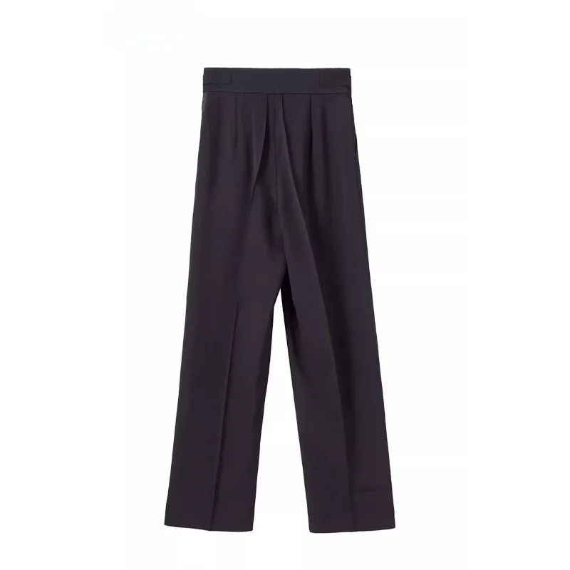 Calças de dança latina personalizadas, roupa de prática de cintura alta masculina, calças profissionais de dança de salão, pernas largas