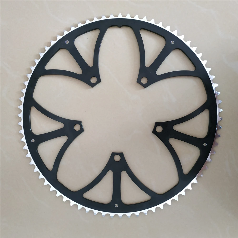 Folding Bikes Chainwheel 130BCD 65T 68T 70T 75T Aluminum Alloy Chain Wheel CNC Road Bicycle Chainring Crankset 7-10 Speed view 2