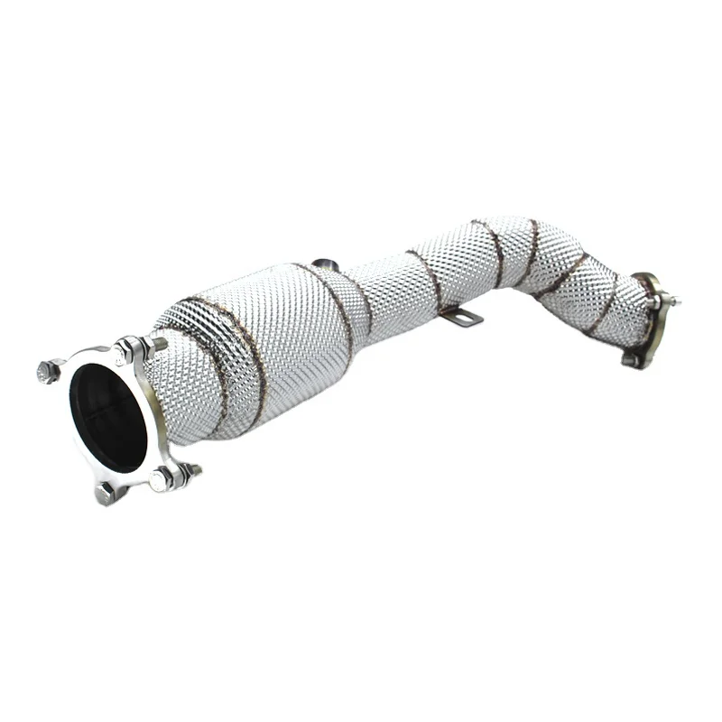 Head Section High flow Pipes Exhaust Pipes branch downpipe Exhaust Pipe with catalyst for Audi A4/A4LA5 B8 2007-2015