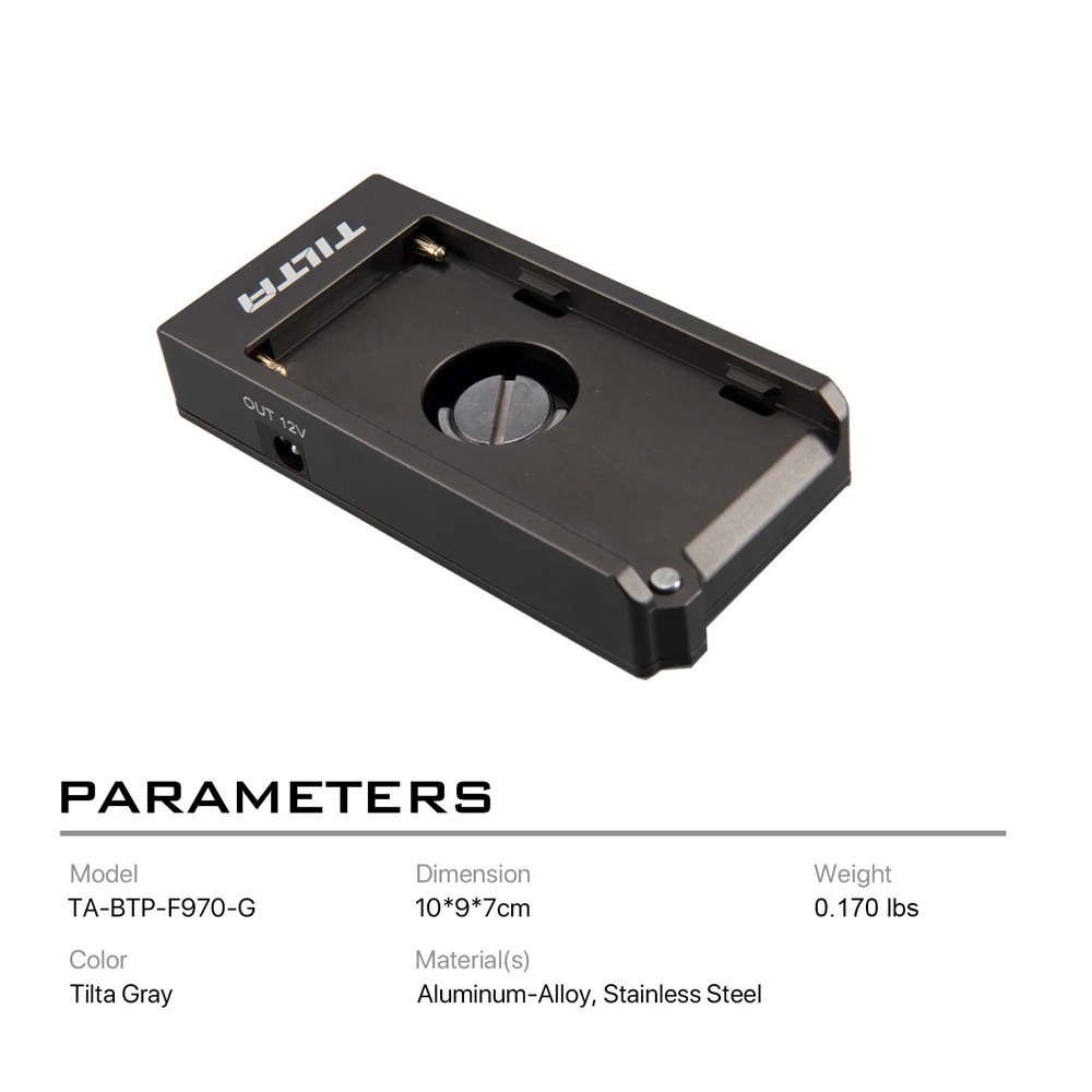 

TILTA TA-BTP-F970-G F970 Battery Plate with Tiltaing Full & Half Camera Cages BMPCC 4K 6K