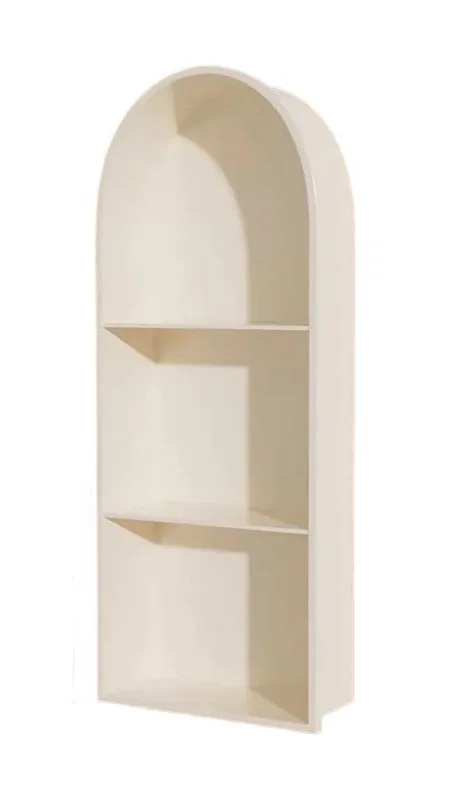 

Arc, vintage, niche, recessed, stainless steel, arched, French, cream style