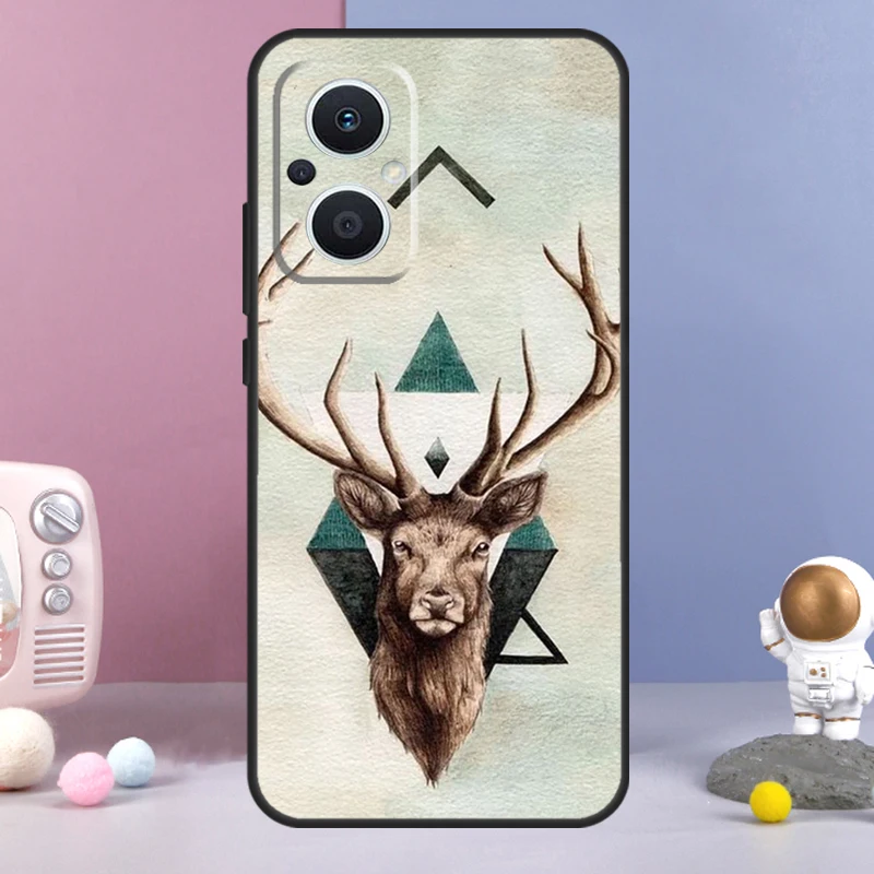 Deer Cover For OPPO Reno 8 Lite 4 5 6 7 10 Pro 8T 2Z 5Z 4Z OPPO Find X6 Pro X5 X2 X3 Lite Case image 4