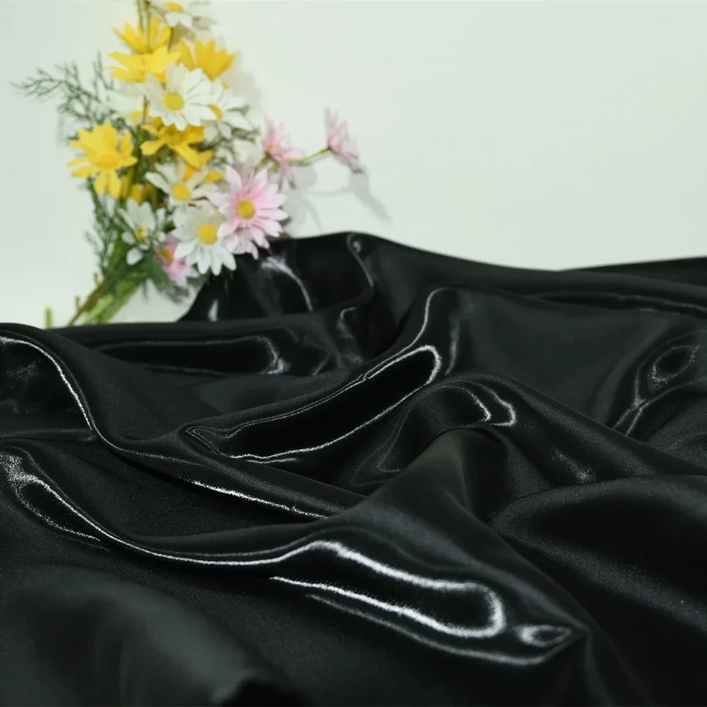 

pink red Luxury Glossy Metallic Liquid Satin Fabric Reflective Galaxy Shiny Satin Fabric for Fashion Dress Suit Design Material