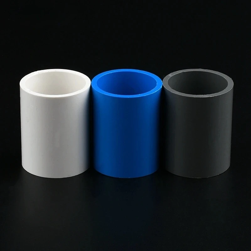 1~2pcs 20 25 32 40-63 mm PVC Pipe Straight Equal Connector Plastic Joint Garden Irrigation Fish Tank Adapter Water Pipe Fittings