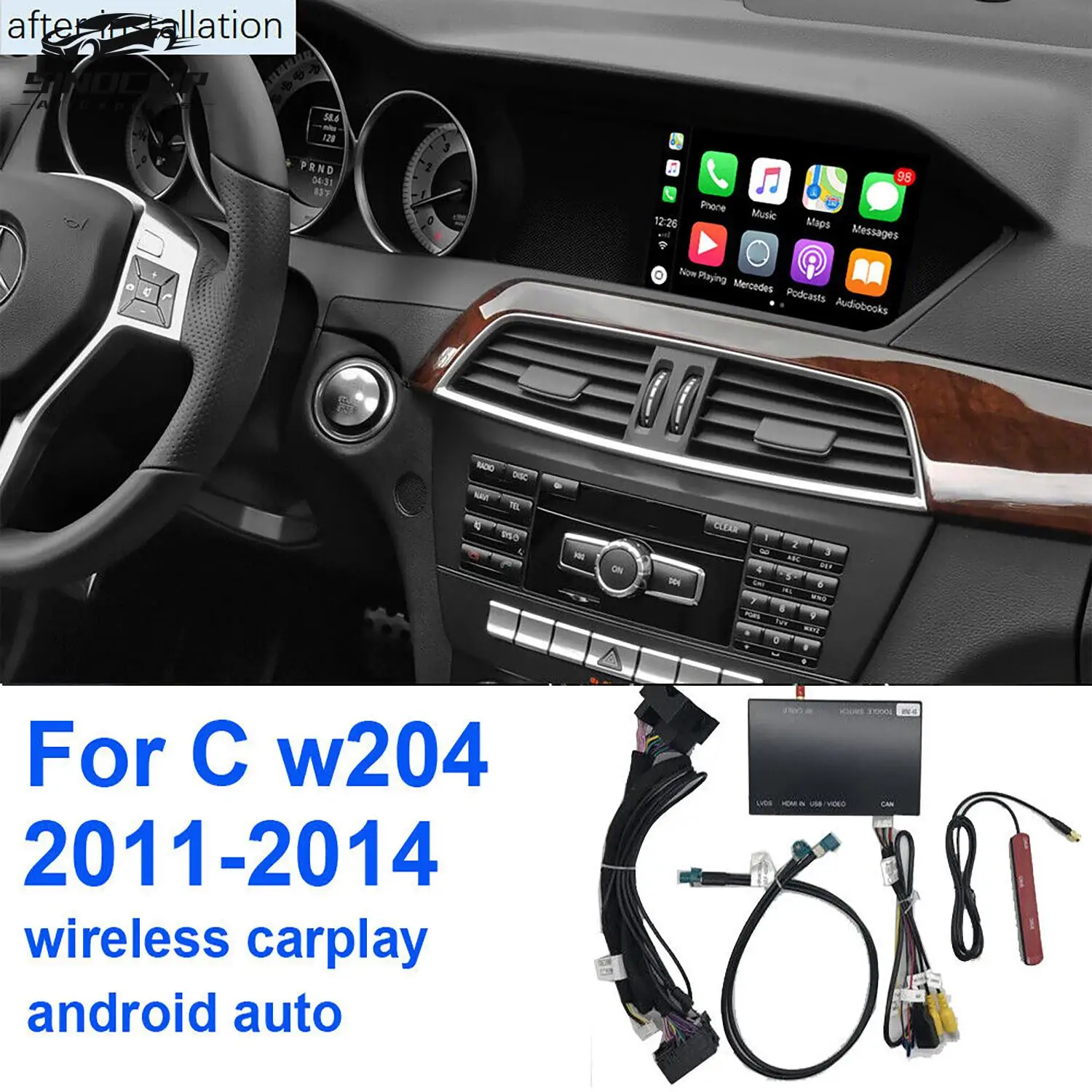 

1Set Wireless Carplay Airplay For Mercedes Benz A B C E G Class W176 W246 W204 W212 W463 NTG4.5 NTG4.7 System 2011-2015