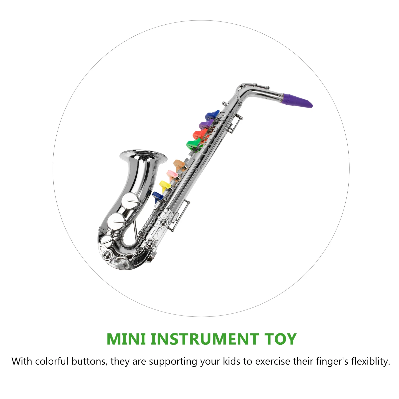 Jouet saxophone en plastique pour enfants, instruments de musique pour tout-petits, accessoire de performance sur scène