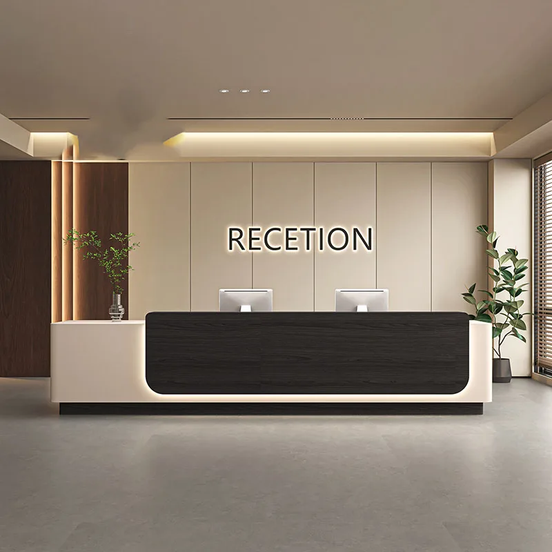 

Display Bar Reception Desks Company Design Long Executive Hotel Luxury Reception Desks Modern Mostrador Commercial Furniture